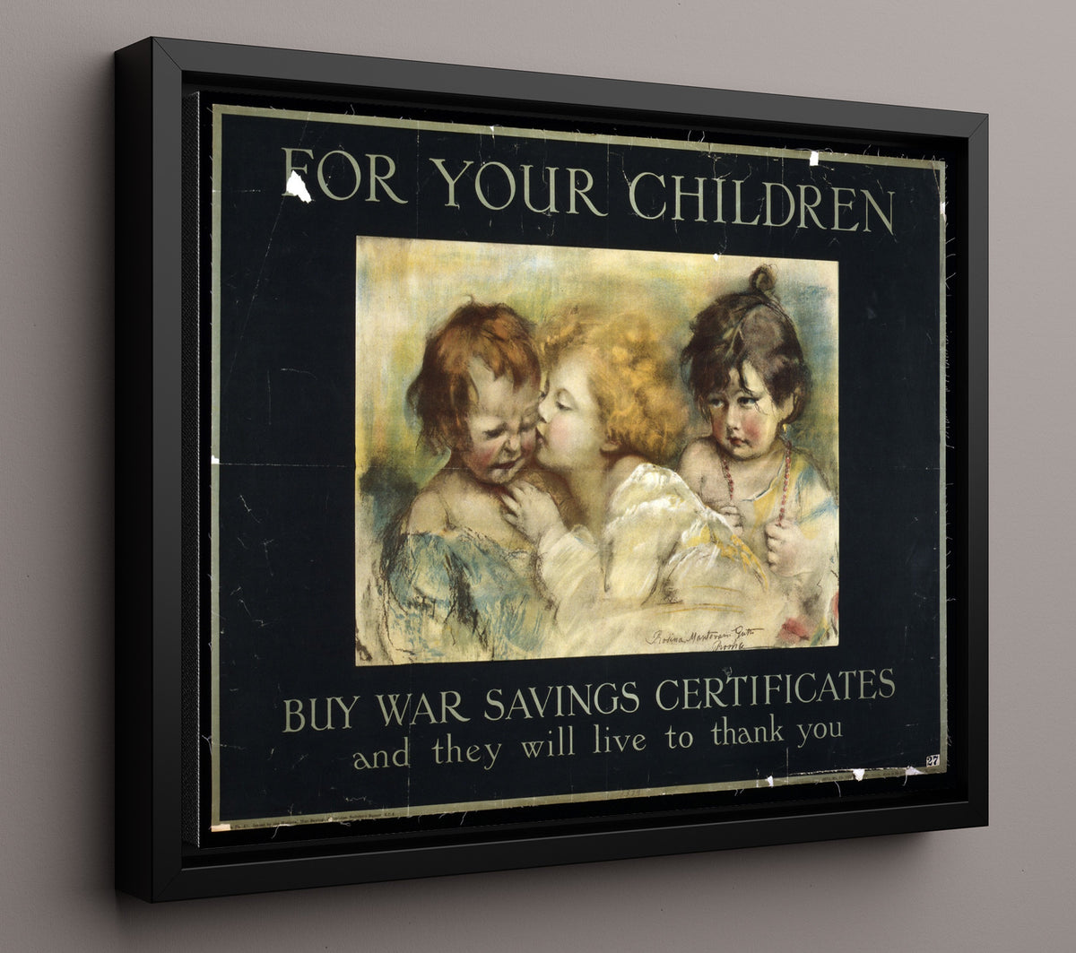 For Children - Future Thanks You - Framed Canvas