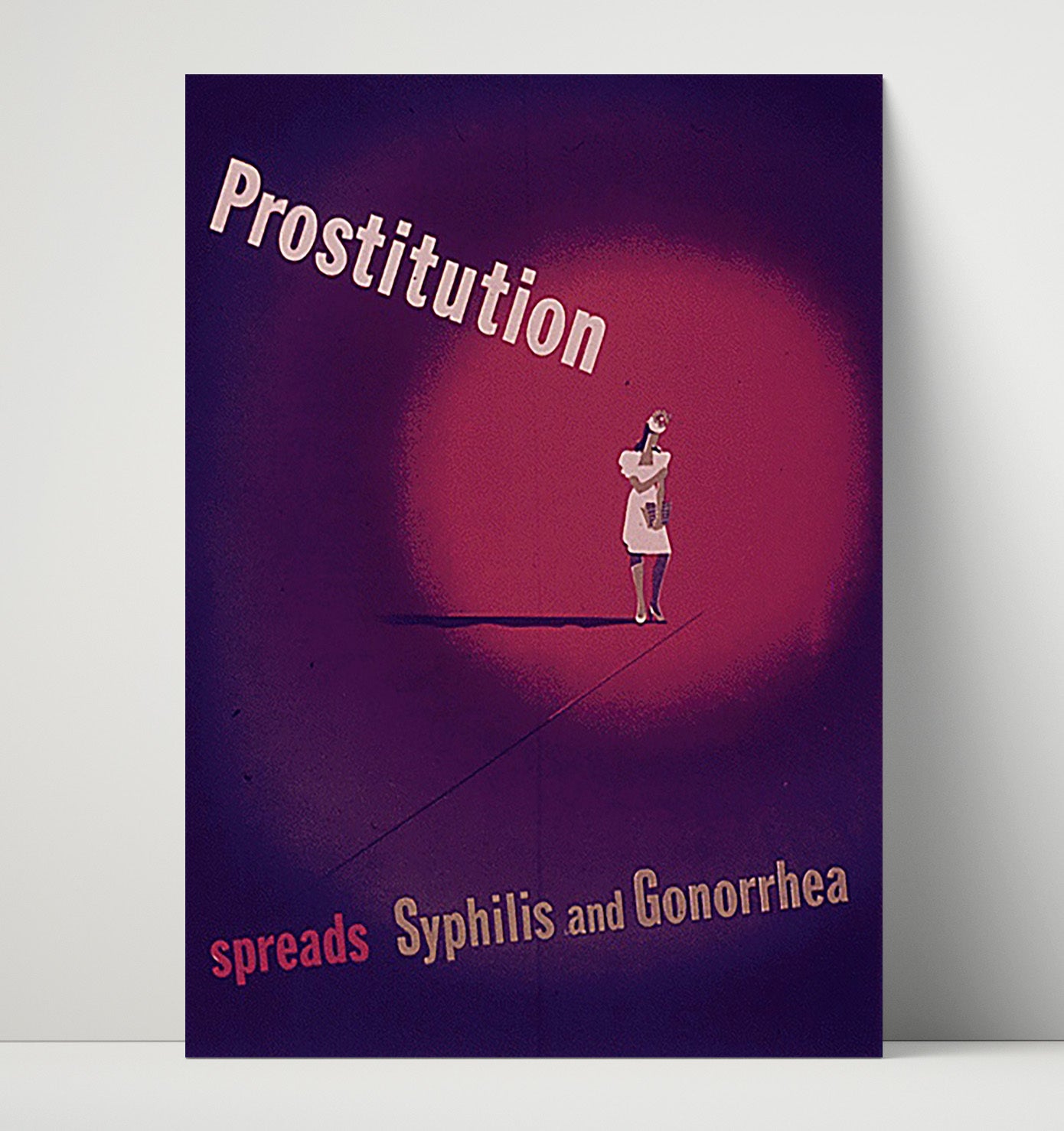 Prostitution Spreads Disease war poster wall art 16x20 Unframed Print