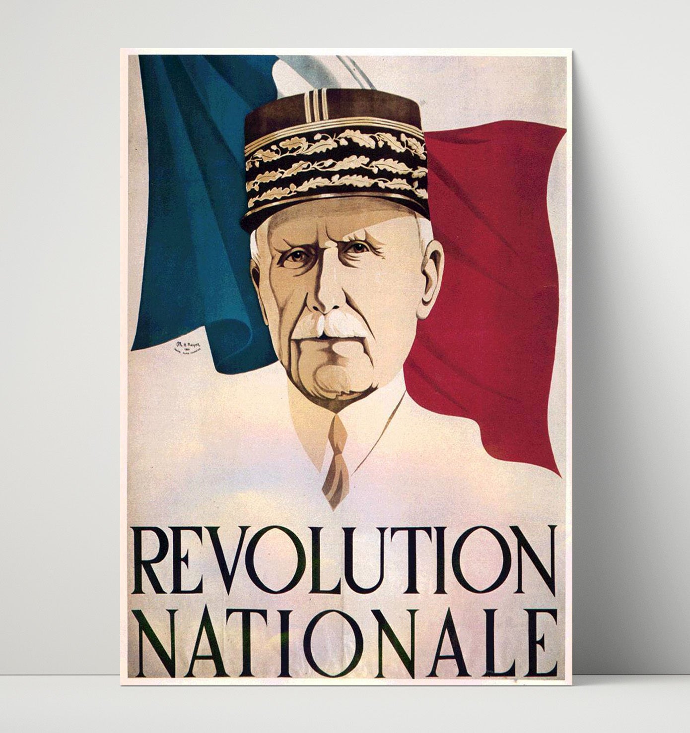 Revolution Nationale France war poster wall art 16x20 Unframed Print