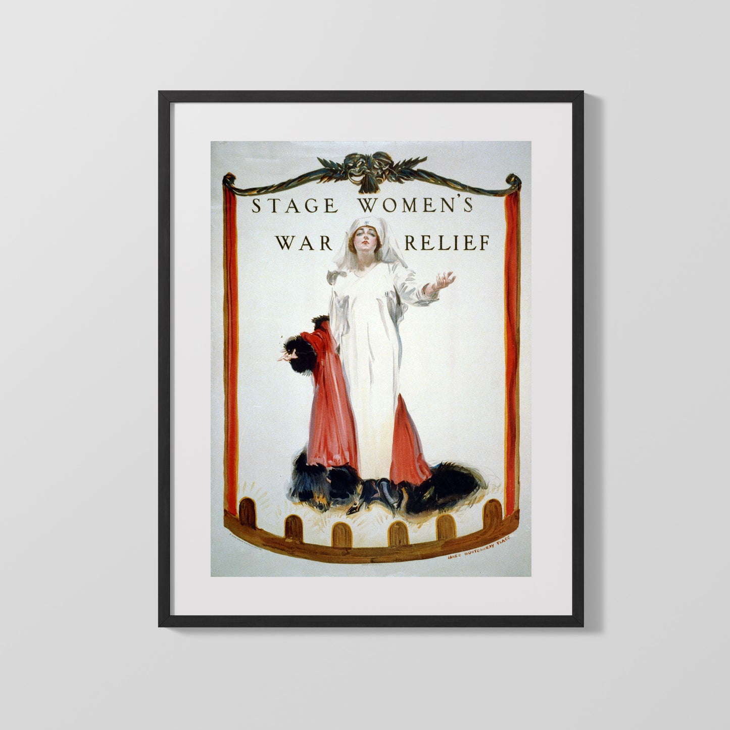 Vintage War Poster - Stage Womens War Relief