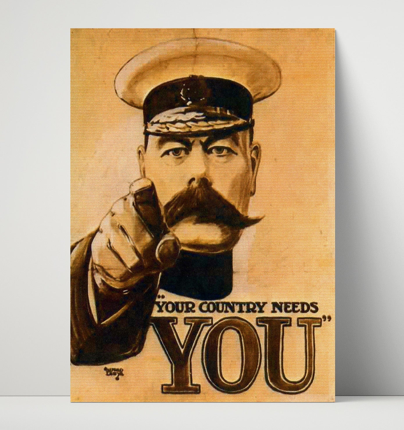 Vintage War Poster - Your Country Needs You World War I Vintage War Wall Art - 16x20 Unframed Print