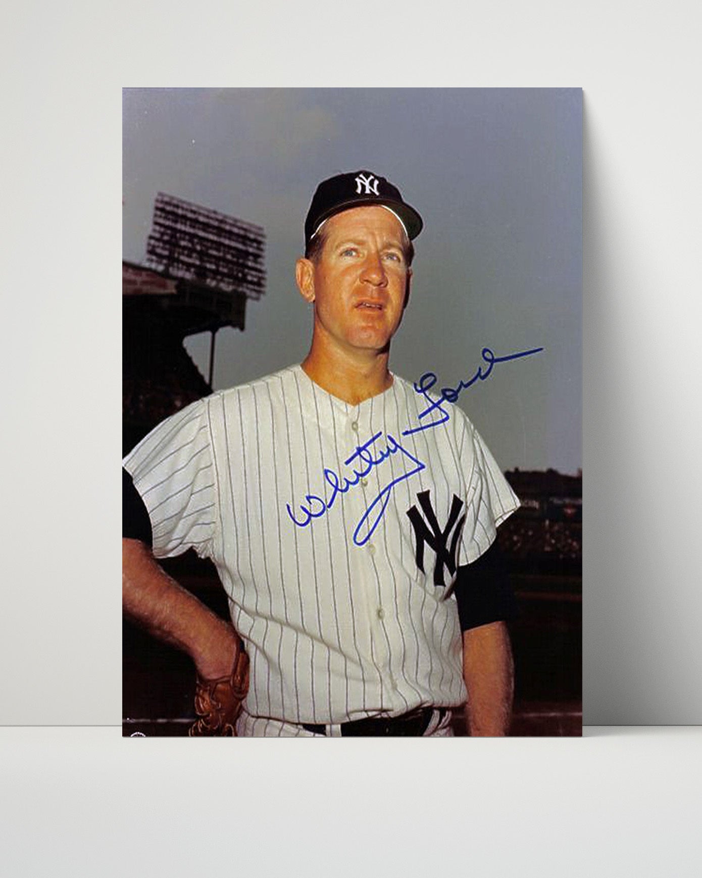 Whitey Ford Autograph SI Poster - Yankees Ace - Chairman of the Board