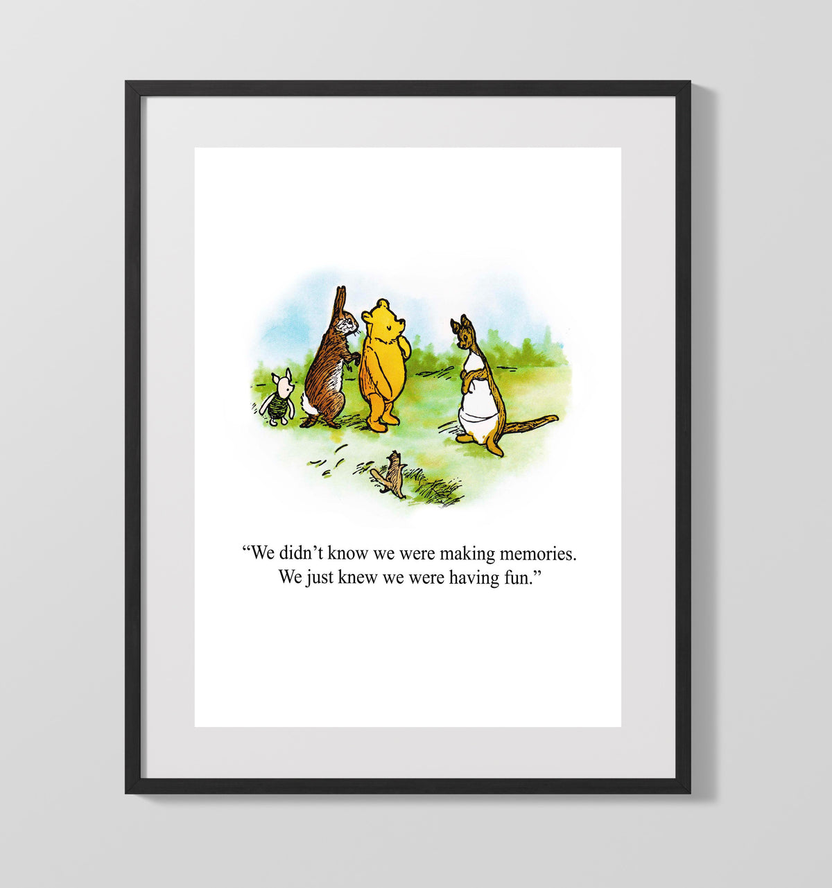 Winnie the Pooh and Friends - Making Memories wall art print 16x20 Unframed Print