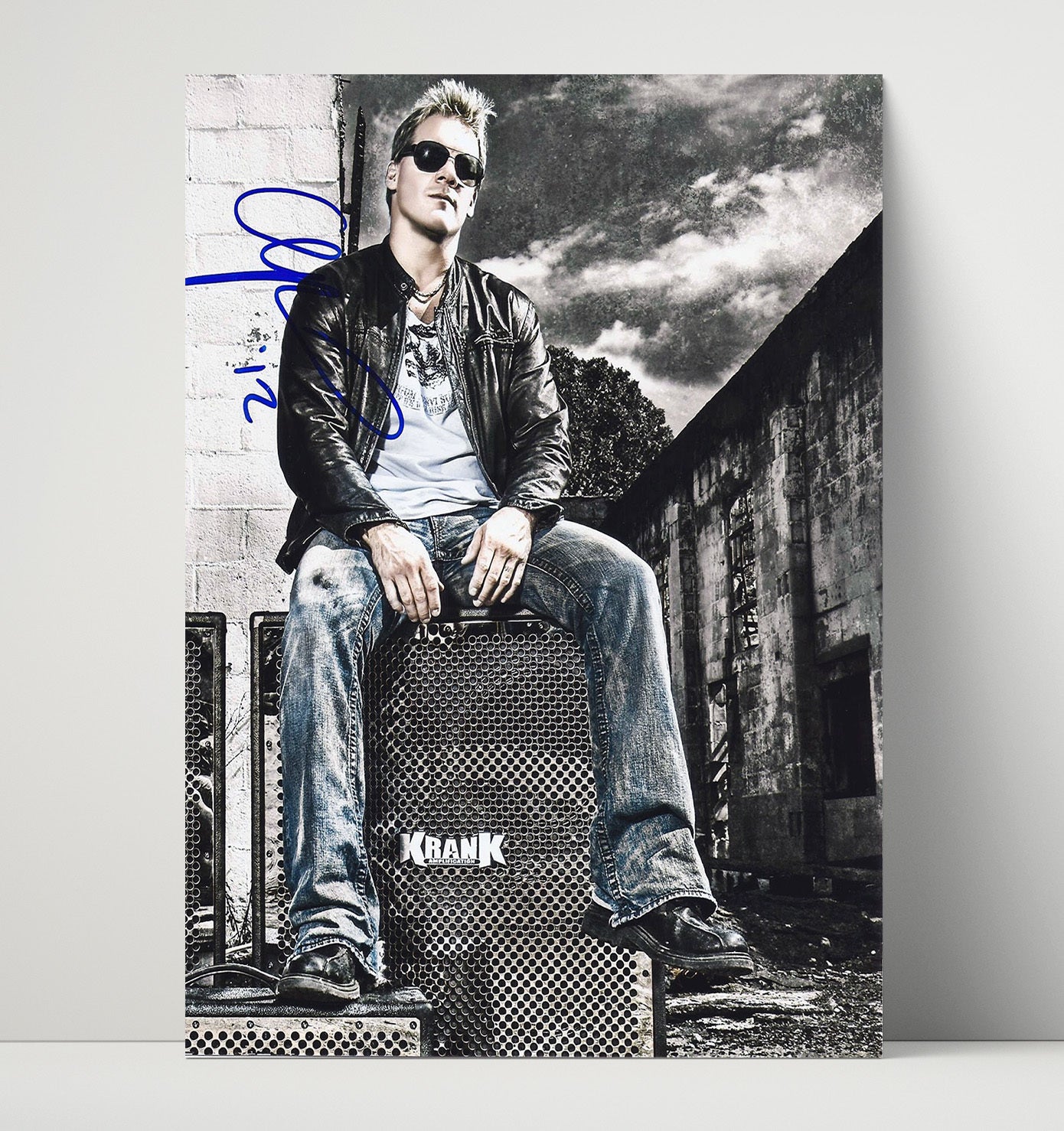 Chris Jericho - Break the Walls Down Portrait Wrestling Wall Art Unframed Print wall art print – wrestling decor