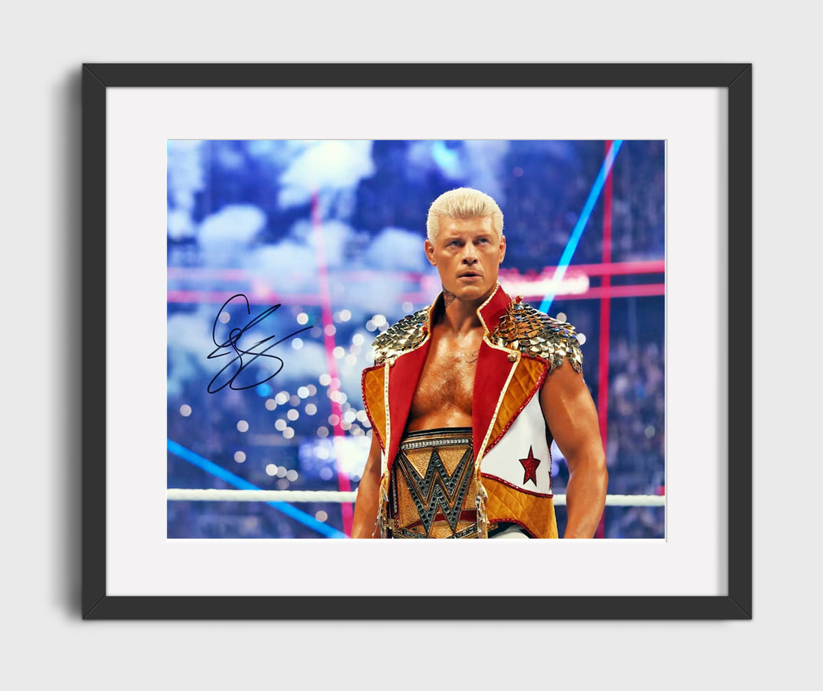 Cody Rhodes - American Nightmare Champion Entrance - Gallery Frame wrestling wall art