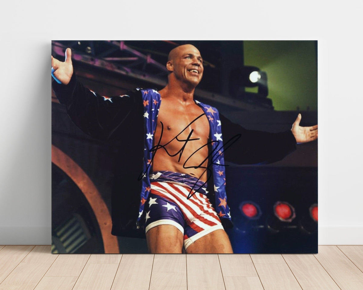 Kurt Angle – Patriotic Entrance Celebration unframed semi-gloss poster print
