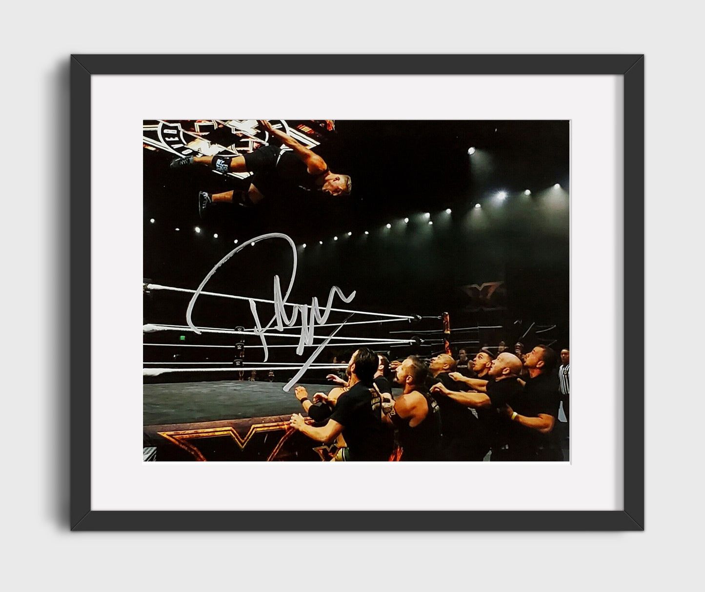 Pat McAfee - Top-Rope Dive NXT Arena - Gallery Frame wrestling wall art