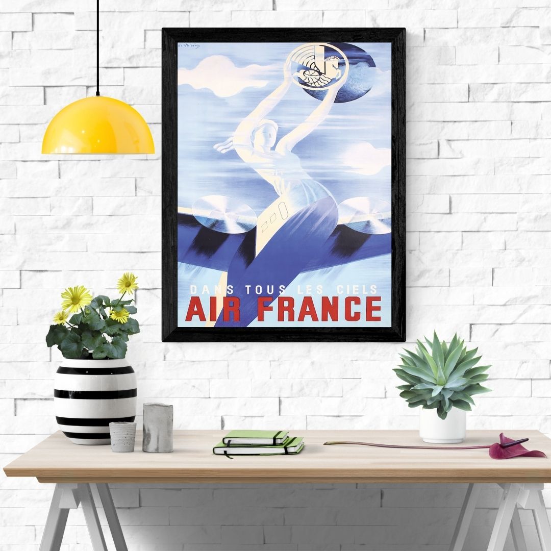 Travel Poster Print: Air France - vintageframedprints.com