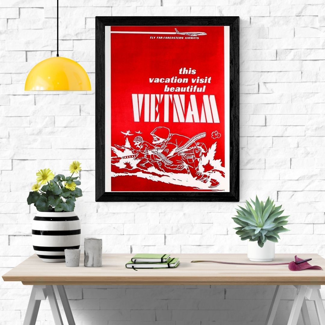 Travel Poster Print: This Vacation Visit Vietnam - vintageframedprints.com