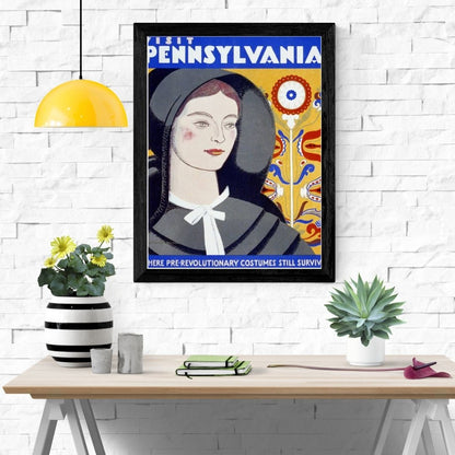 Travel Poster Print: Visit Pennsylvania - vintageframedprints.com