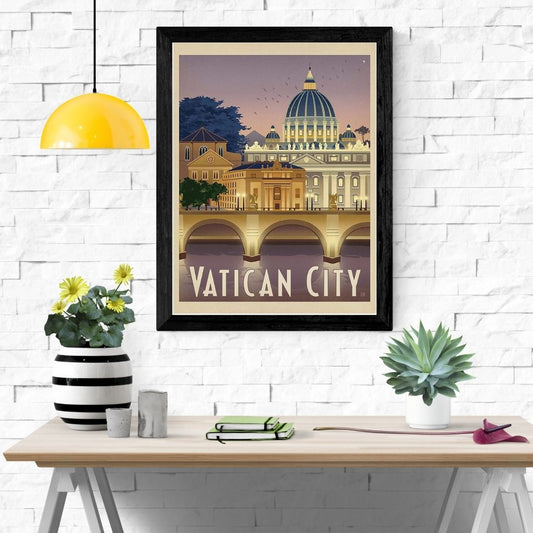 Travel Poster Print: Vatican City - vintageframedprints.com