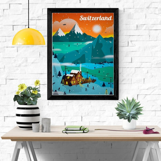 Travel Poster Print: Switzerland - vintageframedprints.com