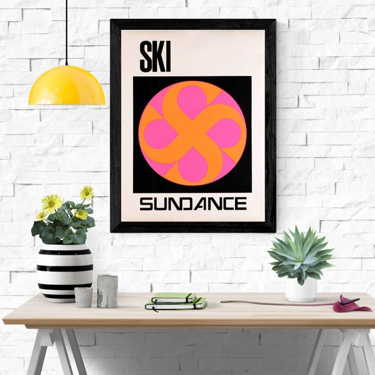 Travel Poster Print: Ski Sundance - vintageframedprints.com