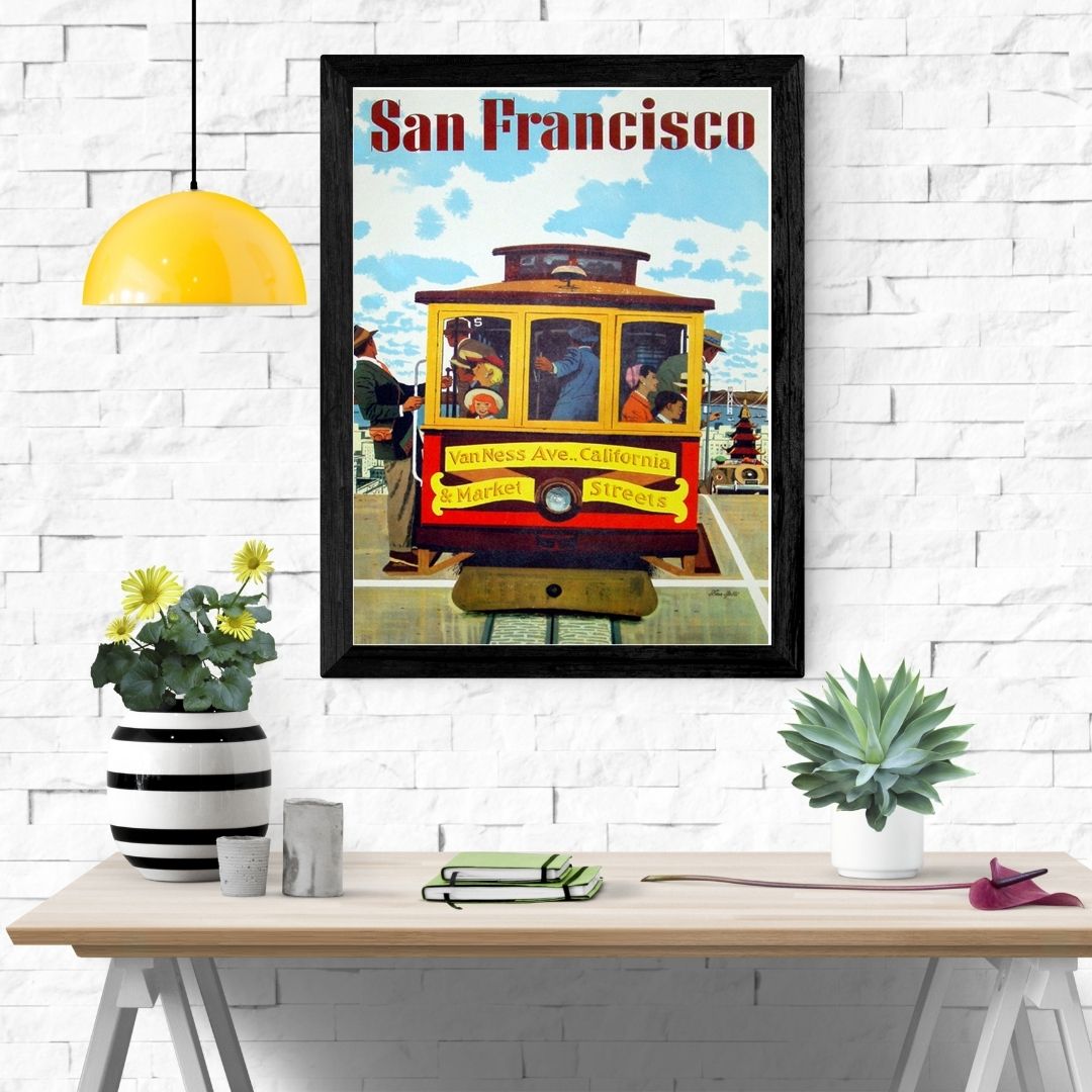 Travel Poster Print: San Francisco - vintageframedprints.com