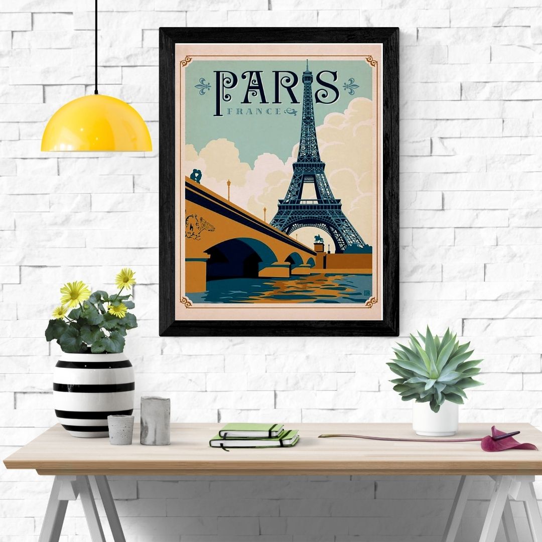 Travel Poster Print: Paris, France - vintageframedprints.com