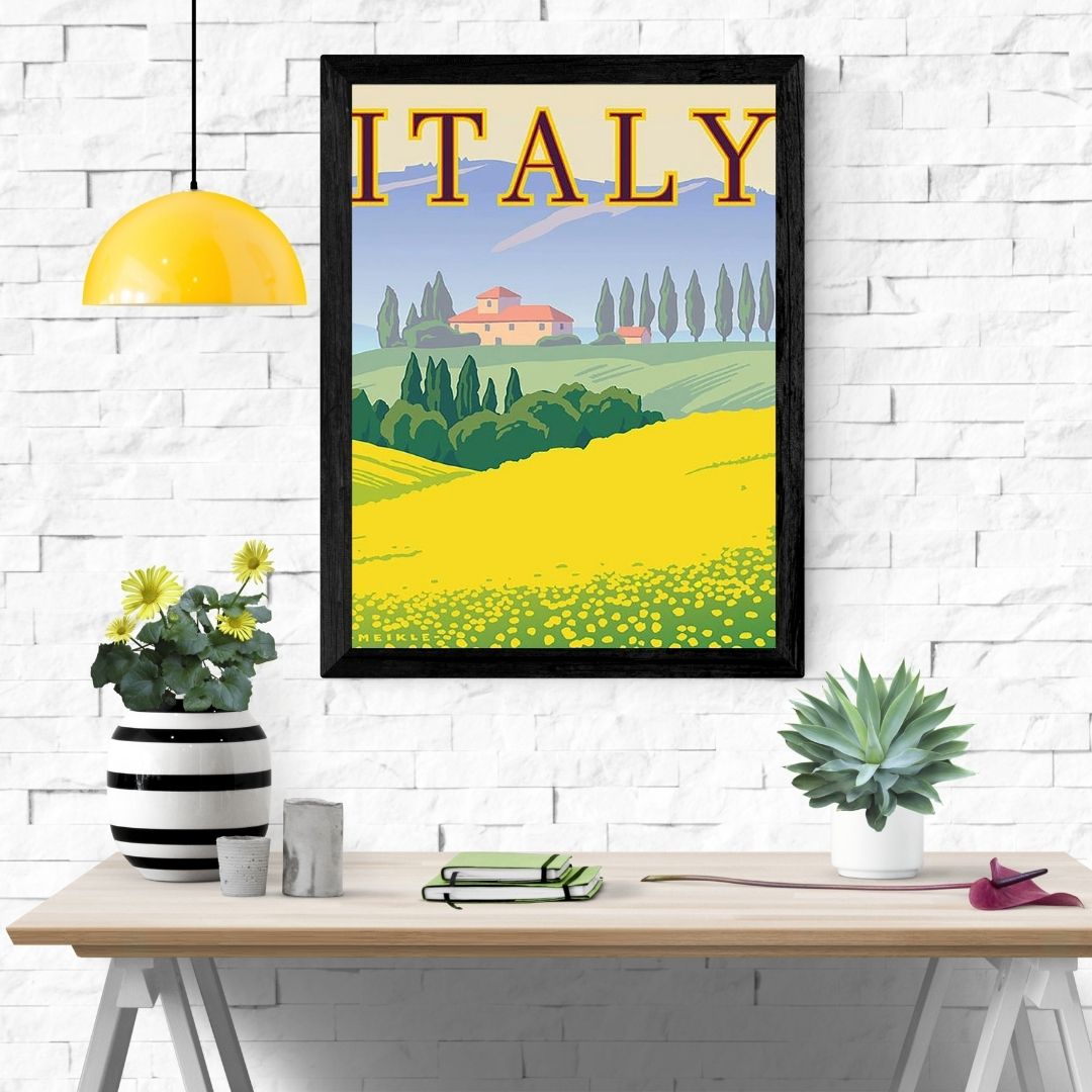 Travel Poster Print: Italy - vintageframedprints.com