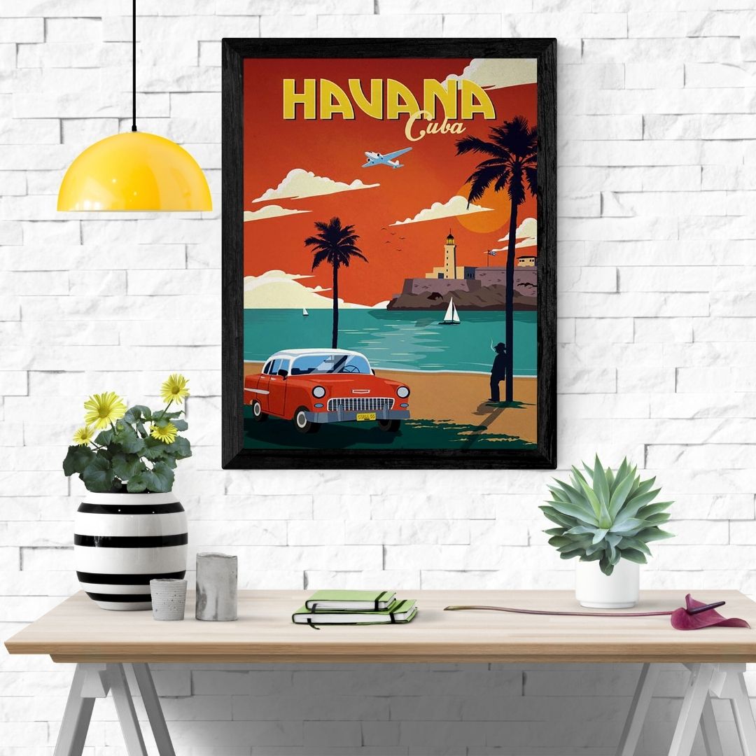 Travel Poster Print: Havana, Cuba - vintageframedprints.com