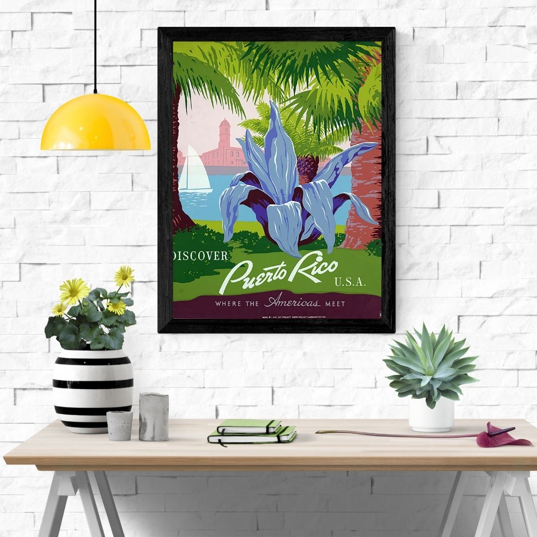 Travel Poster Print: Puerto Rico - vintageframedprints.com