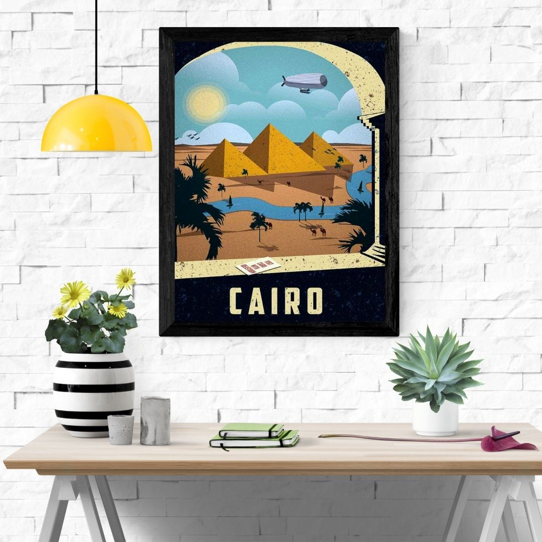 Travel Poster Print: Cairo - vintageframedprints.com