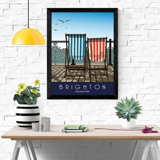 Travel Poster Print: Brighton Palace Pier - vintageframedprints.com