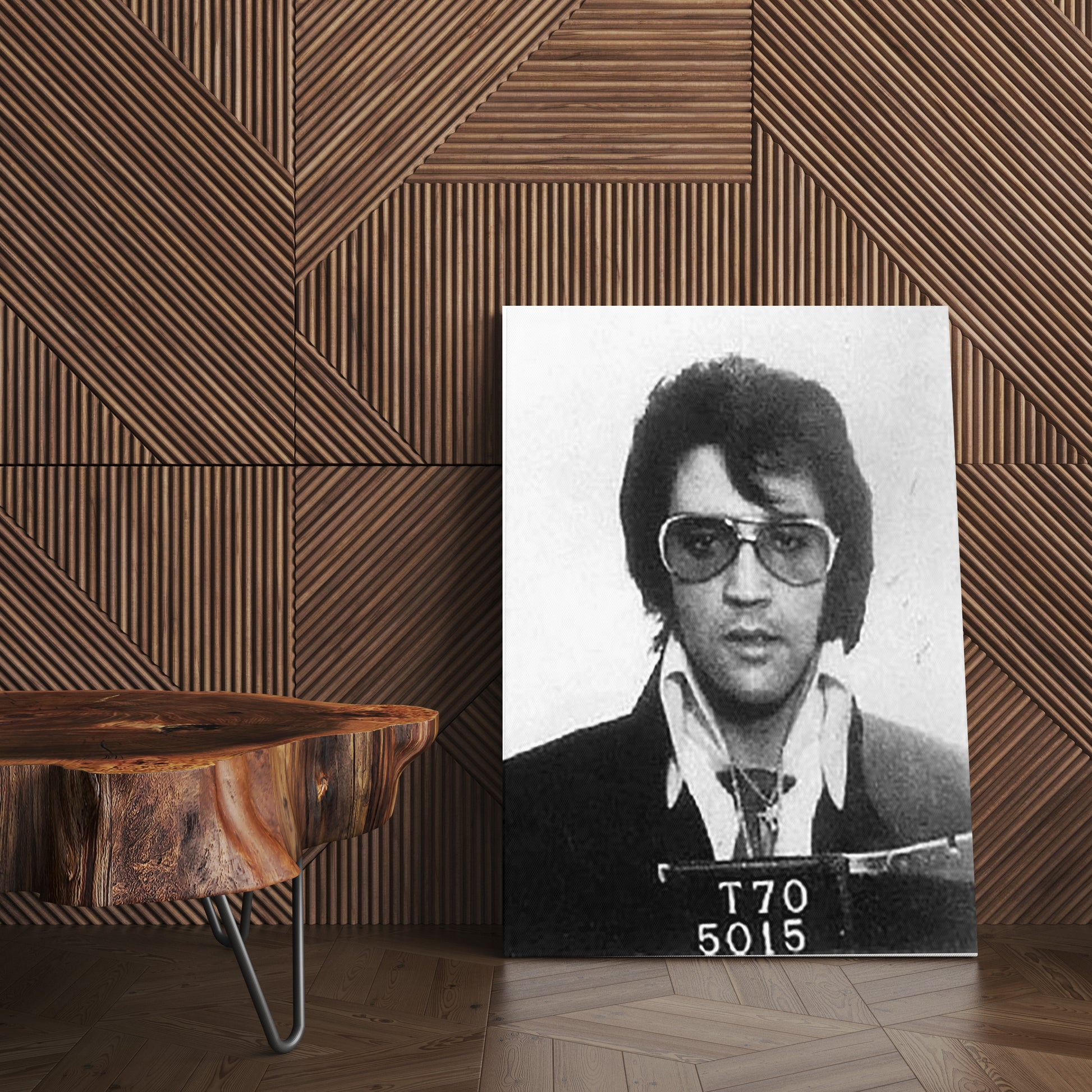 Mugshot Print: Elvis - vintageframedprints.com