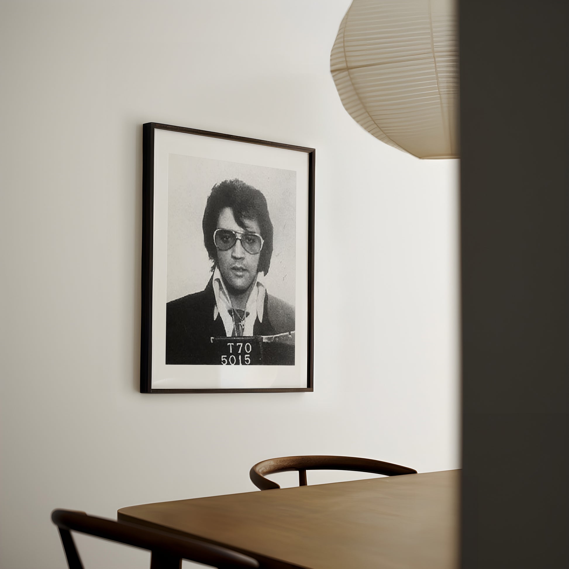 Mugshot Print: Elvis - vintageframedprints.com