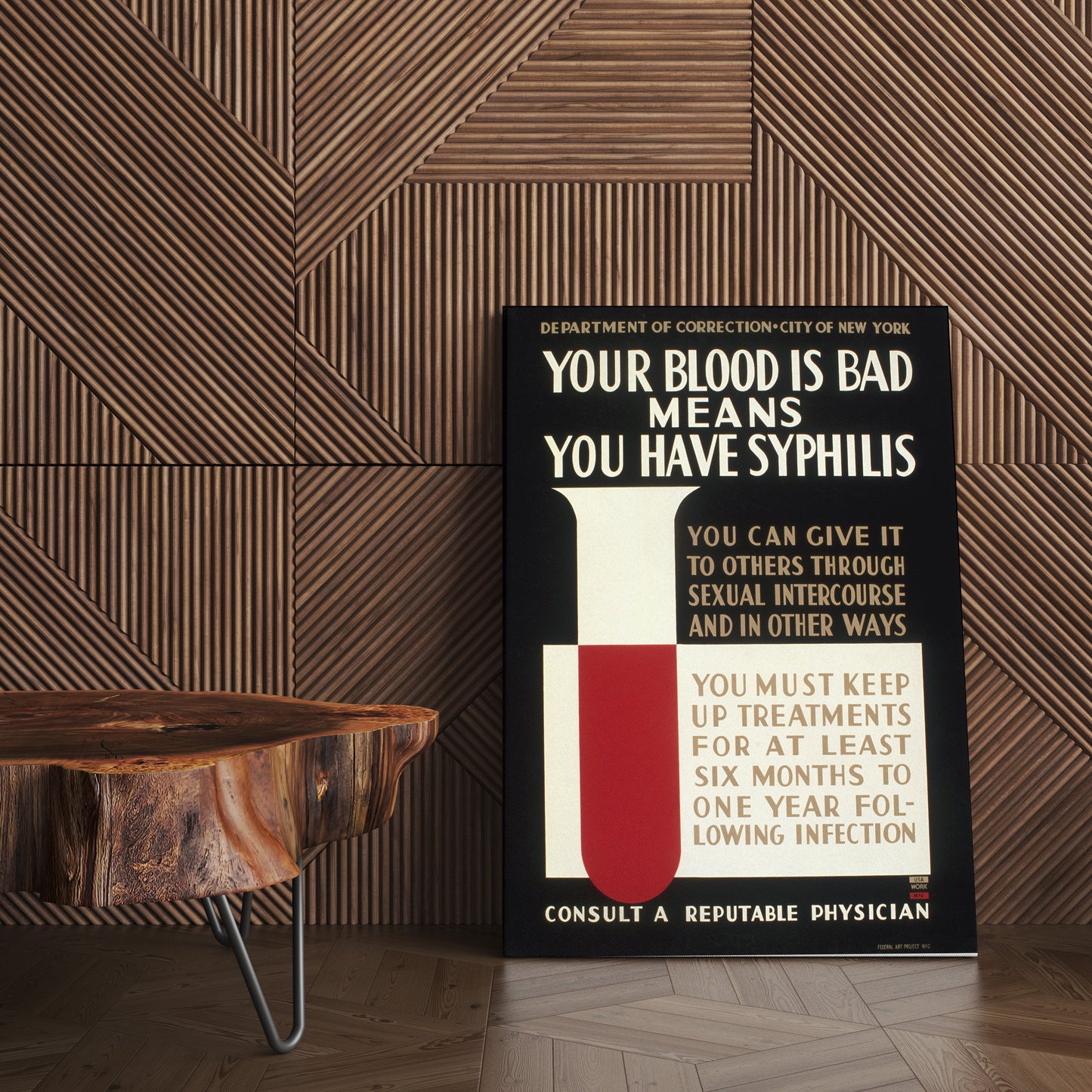 Health & Safety Print:  Your Blood Is Bad - vintageframedprints.com