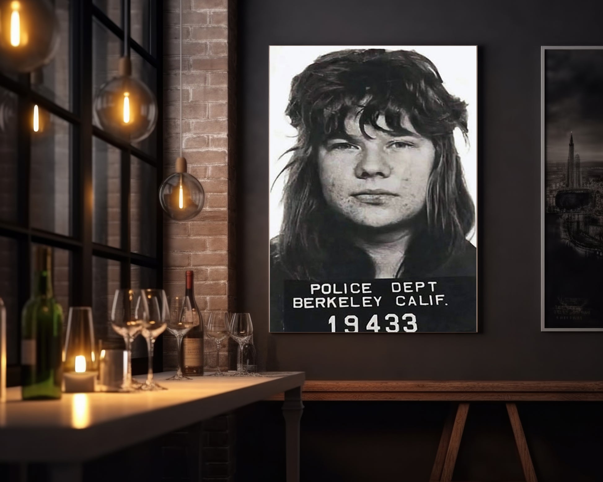 Mugshot Print: Janis Joplin - vintageframedprints.com