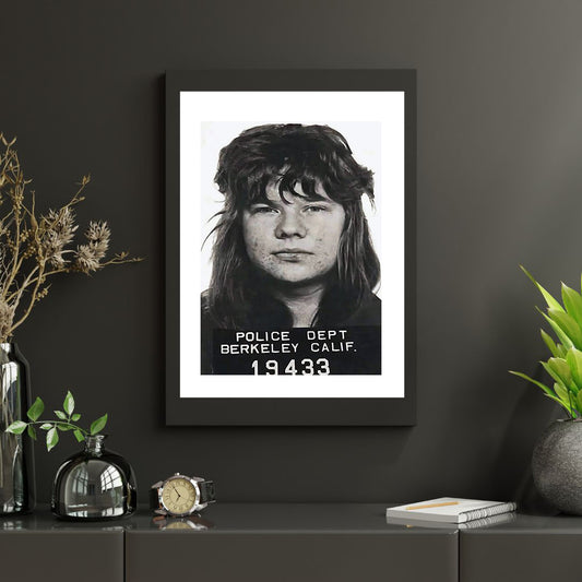 Mugshot Print: Janis Joplin - vintageframedprints.com