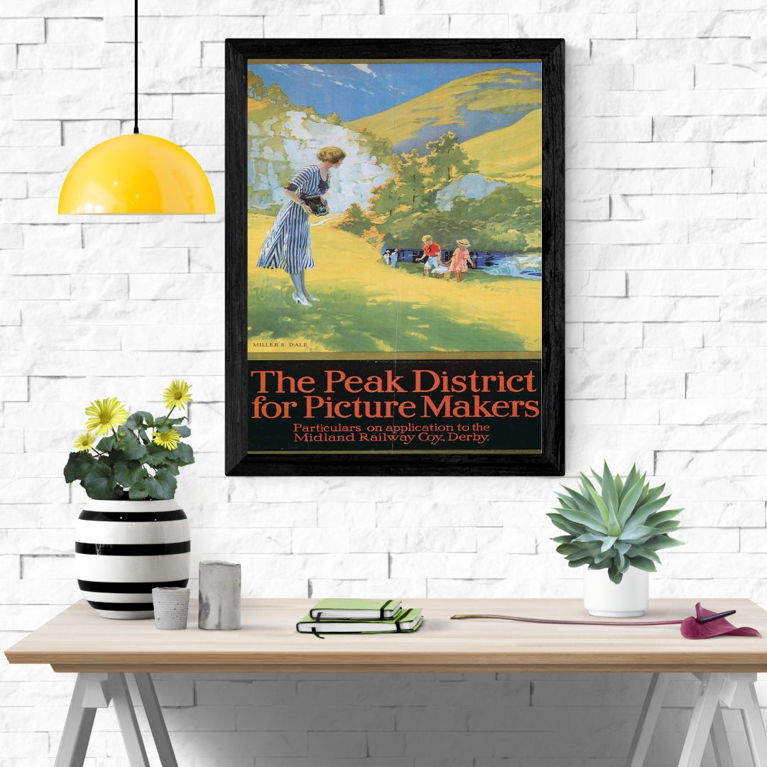 Travel Poster Print: Midland Railway - The Peak District - vintageframedprints.com