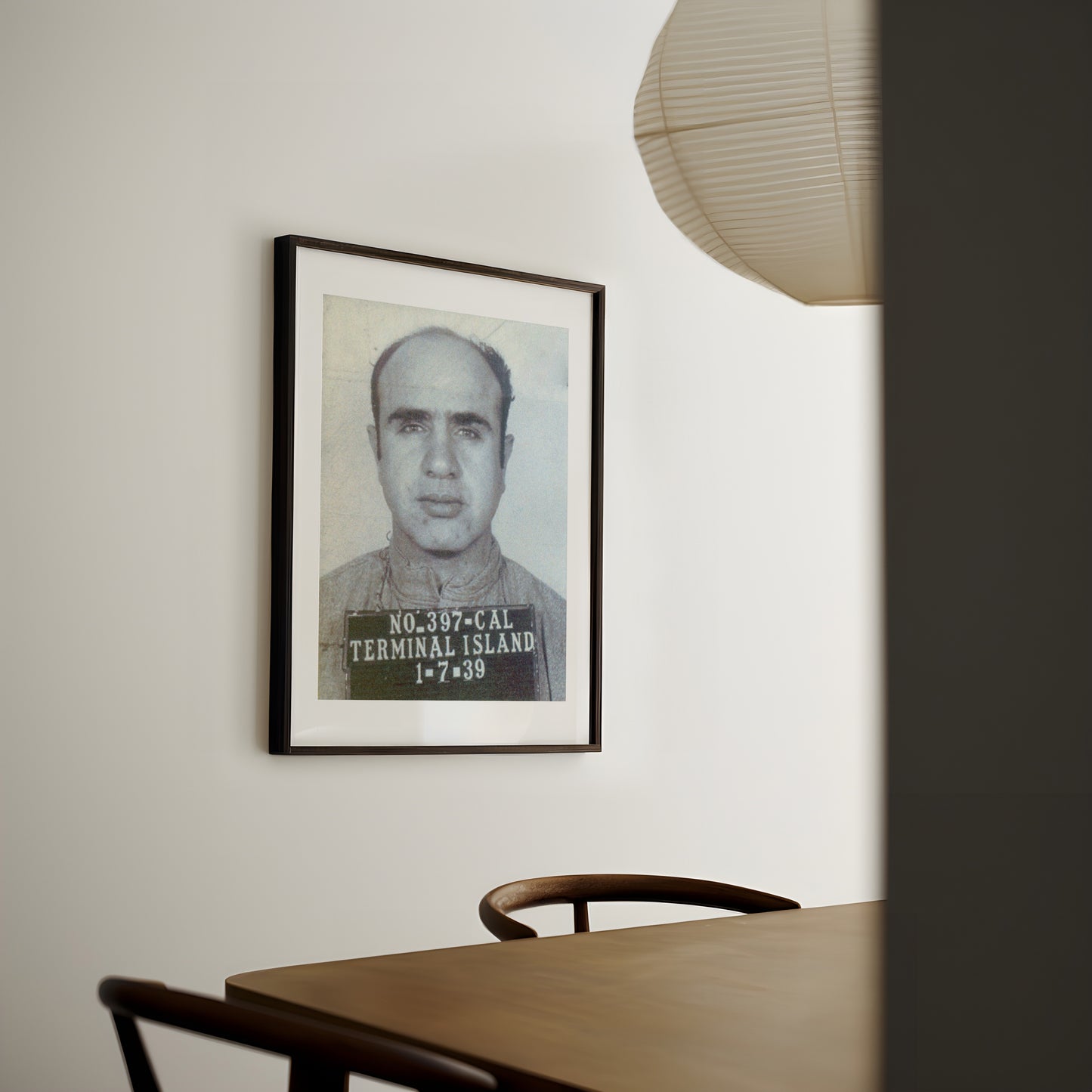 Mugshot Print: Al Capone - vintageframedprints.com