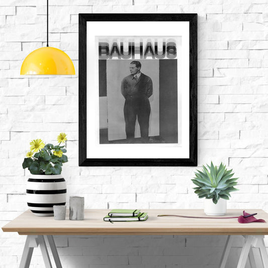 Bauhaus Poster Print: Laszlo Moholy Nagy Portrait - vintageframedprints.com