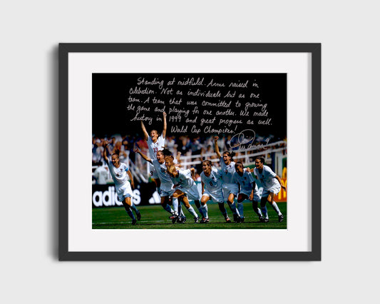 16x20 Framed Mia Hamm Autograph Replica Print - Quote - vintageframedprints.com