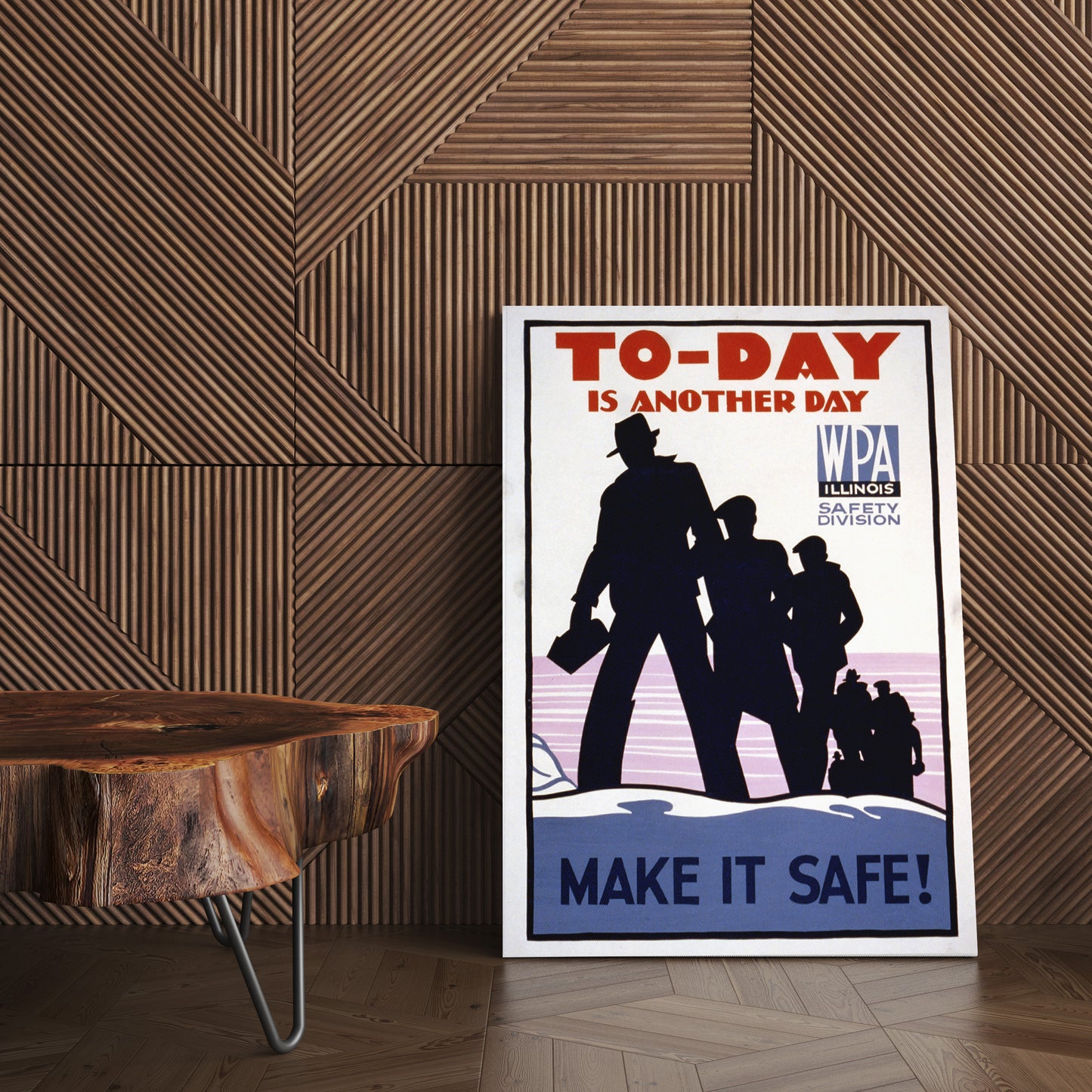 Health & Safety Print:  Today Is Another Day, Make It Safe - vintageframedprints.com