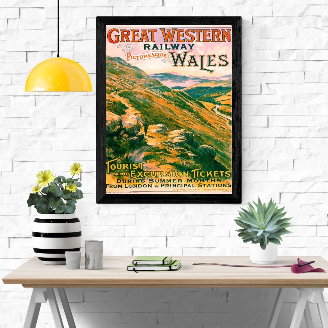 Travel Poster Print: Wales - Great Western Railway - vintageframedprints.com