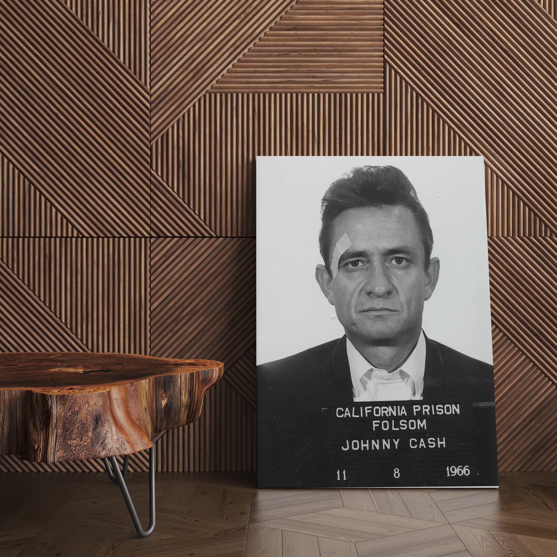 Mugshot Print: Johnny Cash Folsom - vintageframedprints.com