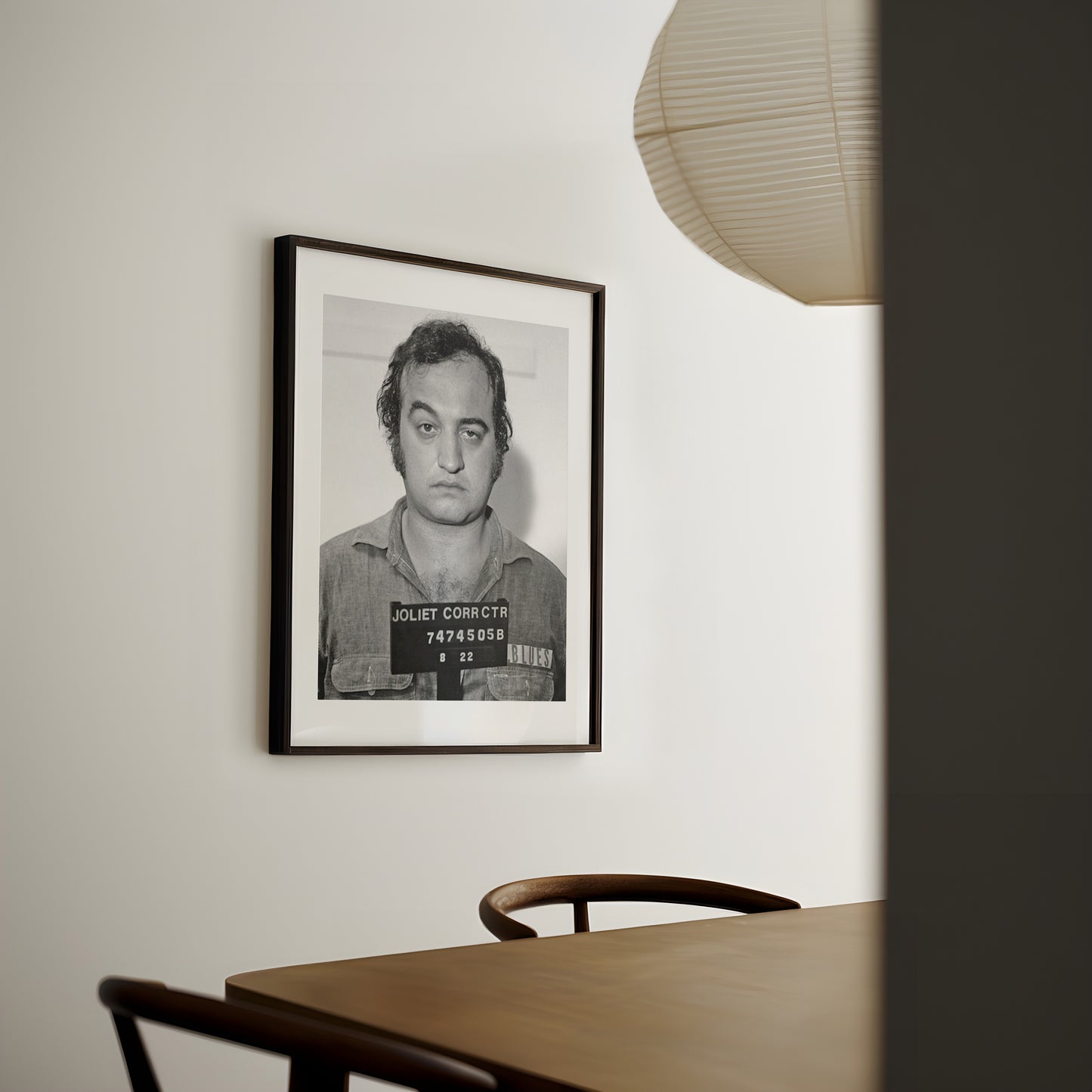 Mugshot Print: Joliet Jake - Belushi - vintageframedprints.com