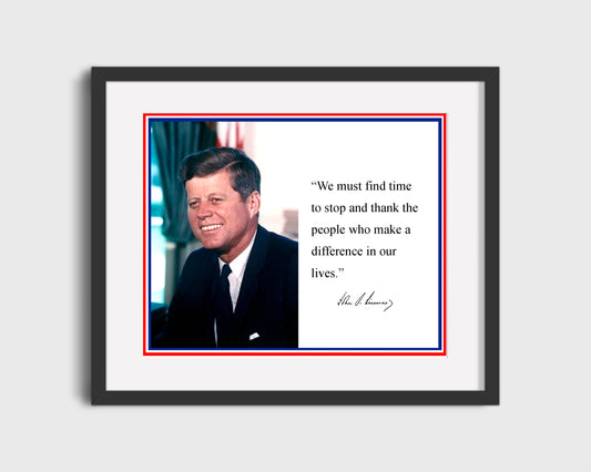 History Poster Print: John F Kennedy Autograph Promo Print - vintageframedprints.com