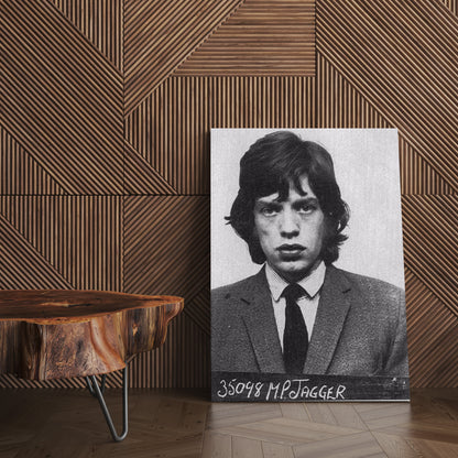 Mugshot Print: Mick Jagger - vintageframedprints.com