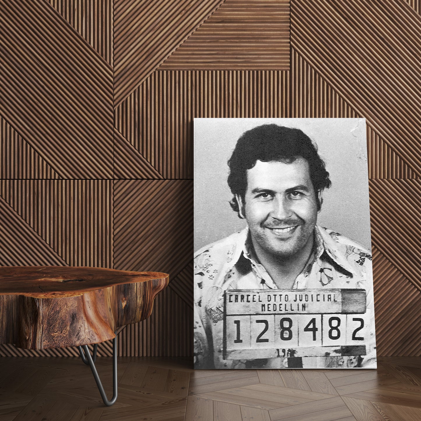 Mugshot Print: Pablo Escobar - vintageframedprints.com