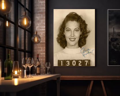 Mugshot Print: Ava Gardner - vintageframedprints.com