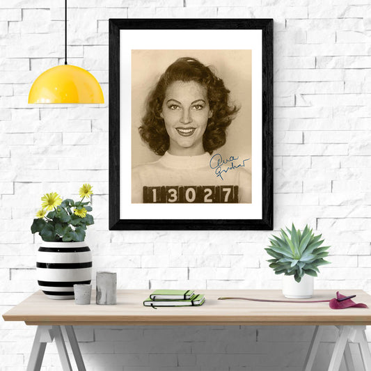 Mugshot Print: Ava Gardner - vintageframedprints.com