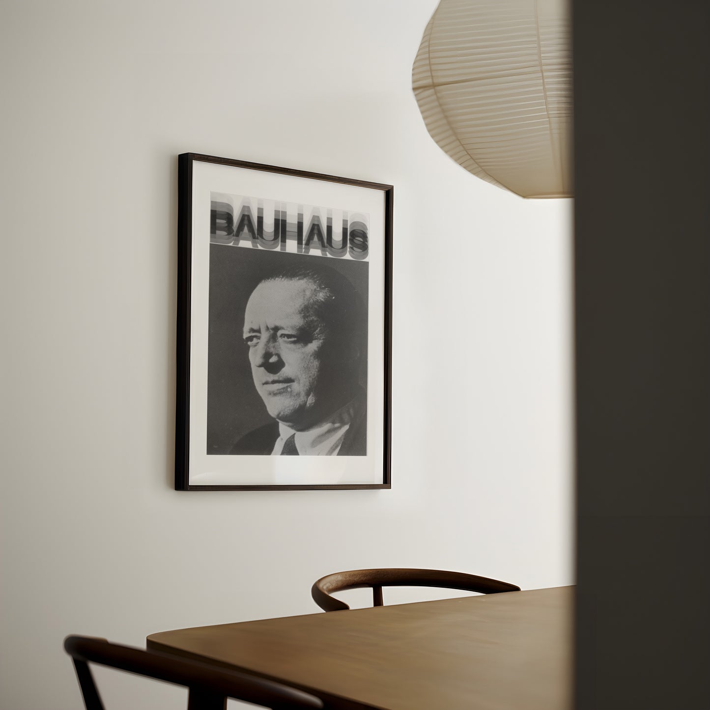 Bauhaus Poster Print: Ludwig Miles van der Rohe - vintageframedprints.com