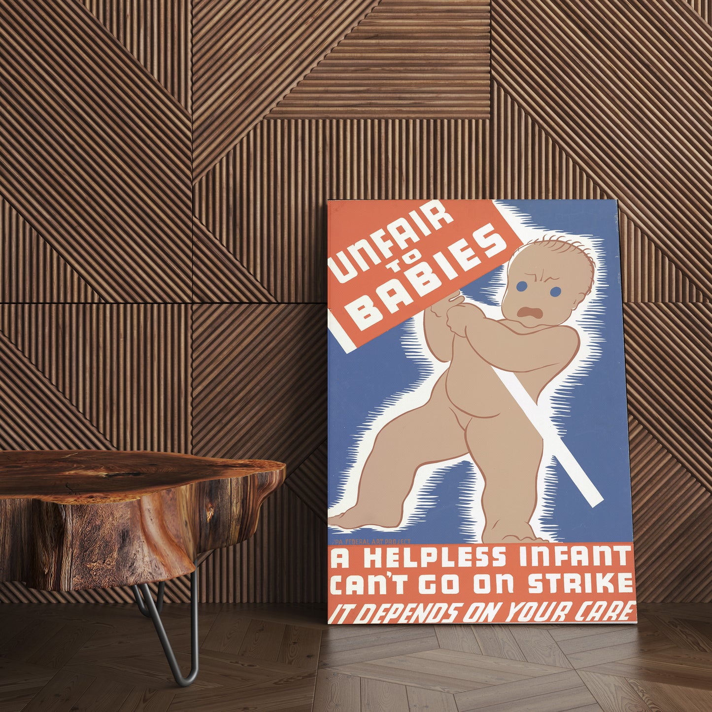 Health & Safety Print:  Unfair to Babies - vintageframedprints.com