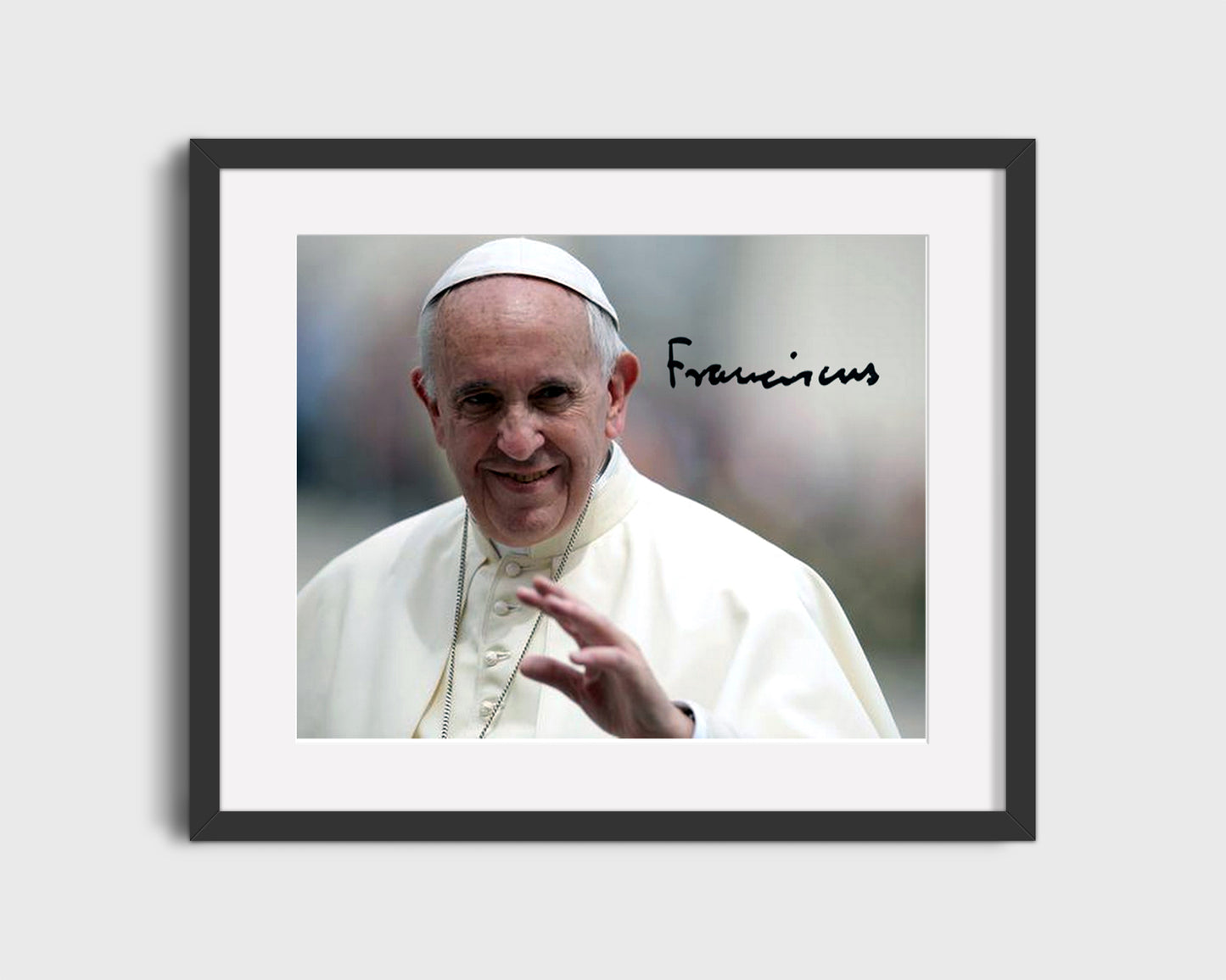 16x20 Framed Pope Francis Autograph Promo Print - vintageframedprints.com