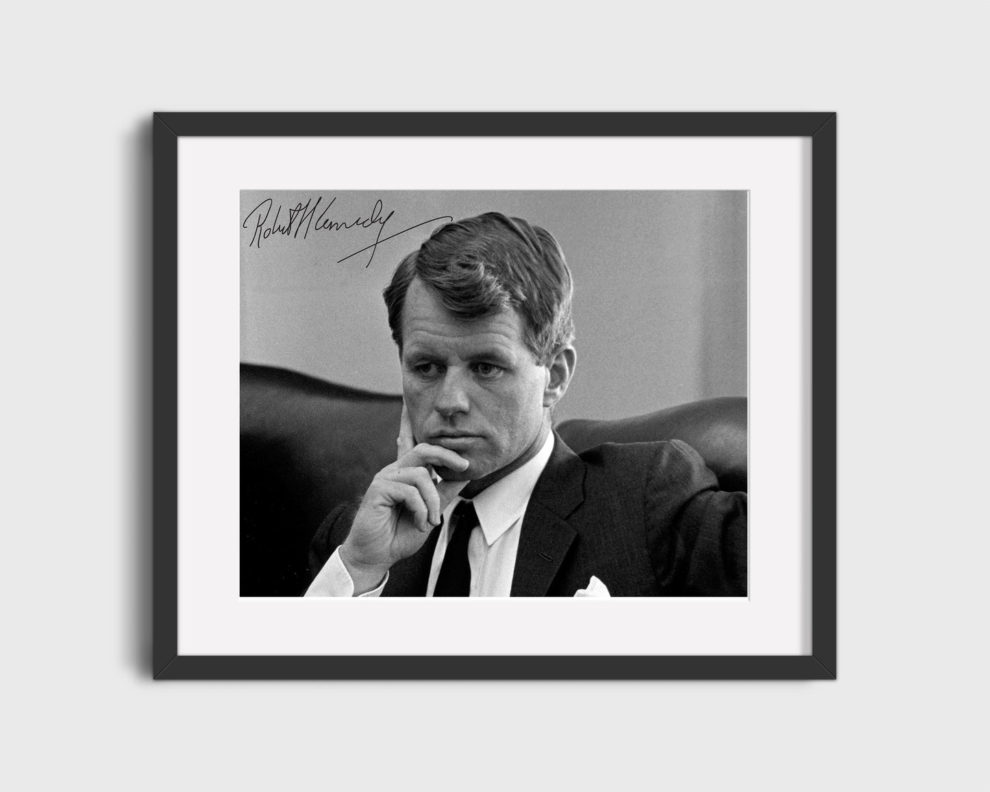 16x20 Framed Robert Kennedy Autograph Promo Print - vintageframedprints.com