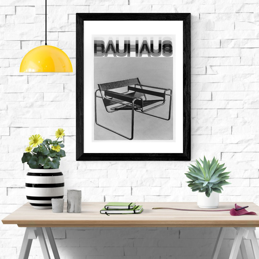 Bauhaus Poster Print: Summary Chair by Marcel Breuer 1925 - vintageframedprints.com