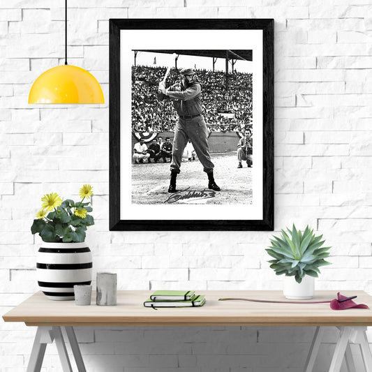 History Poster Print: Castro Autograph Promo Print - Baseball - Up to Bat - vintageframedprints.com