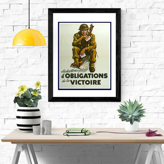Canadian War Time Print: Obligations to Victory - vintageframedprints.com