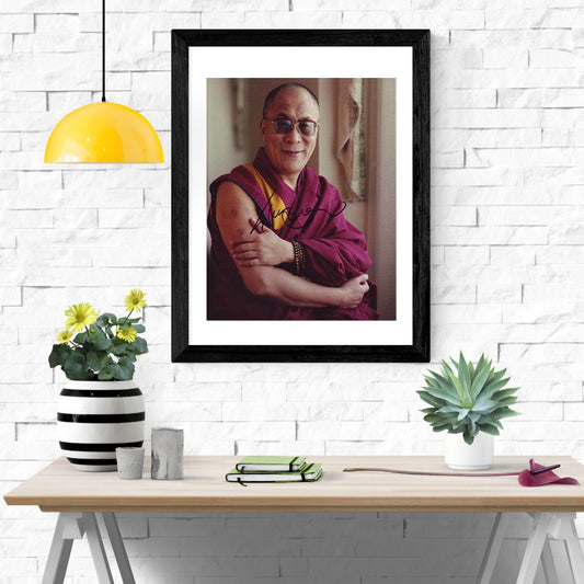 History Poster Print: Dalai Lama Autograph Promo Print - vintageframedprints.com